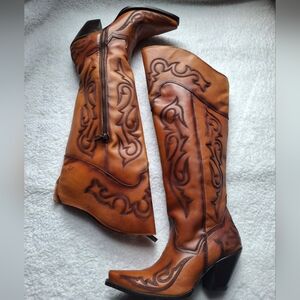 Dan Post Seductress Heeled Western Boots - Size 11 - Read Description